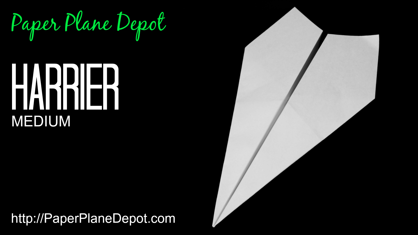 How to Fold the Harrier Origami Paper Airplane : 7 Steps (with