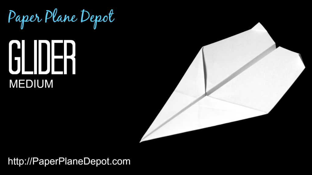 Paper airplane instructions for a glider (medium difficulty) via http://PaperPlaneDepot.com
