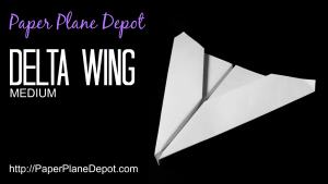How to make a paper airplane - the Delta Wing. Easy to follow instructions for kids via http://PaperPlaneDepot.com